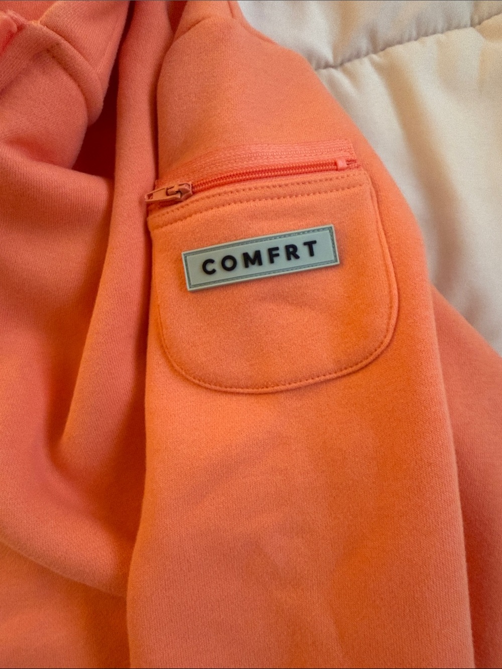 Women's Coral Zip-Up Hoodie - Picture 4 of 12